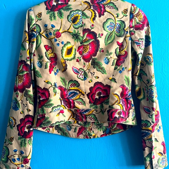 Eccoci ~ Beautiful Floral Print Jacket SIZE 0 - Picture 5 of 15